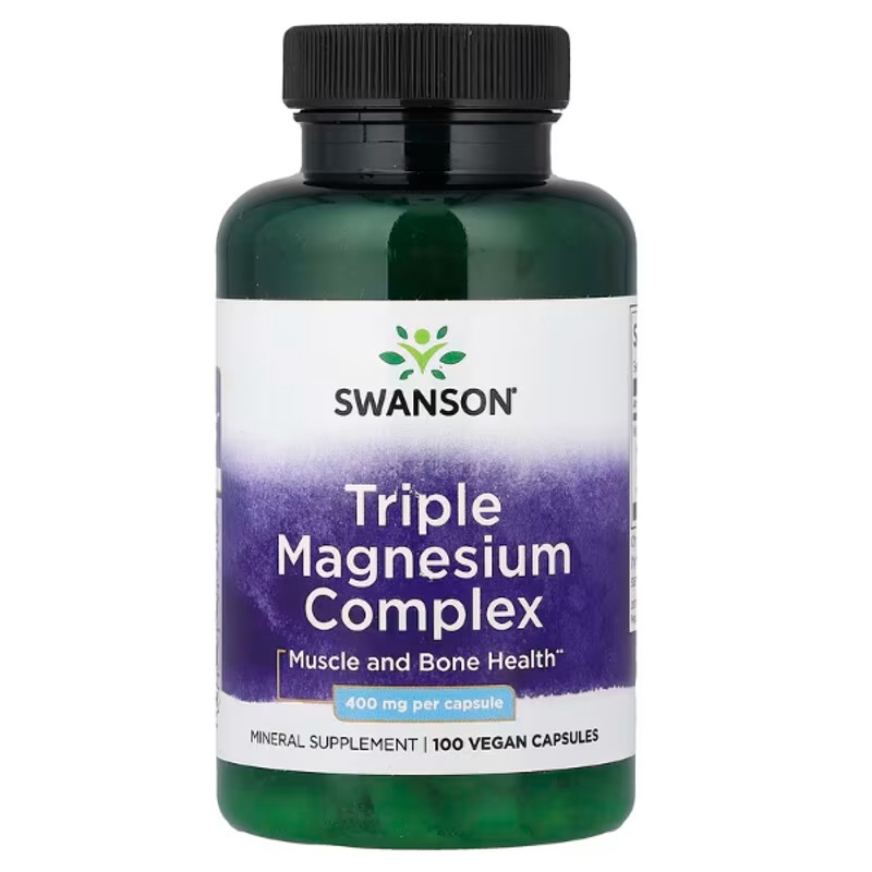 healthkoto-product-SWS-TM100 Swanson, Triple Magnesium Complex, 400 mg, 100 Capsules - Image 1
