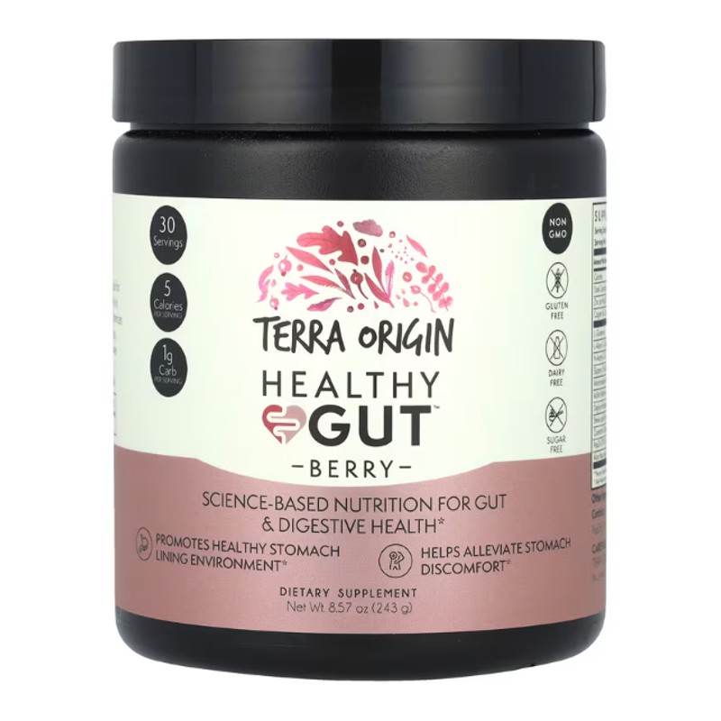 healthkoto-product-TEO-HB243 Terra Origin, Healthy Gut™, Berry, 8.57 oz (243 g) - Image 1