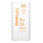 think, Thinkbaby, Zinc Oxide Sunscreen Stick, SPF 30, 0.64 oz (18.4 g)