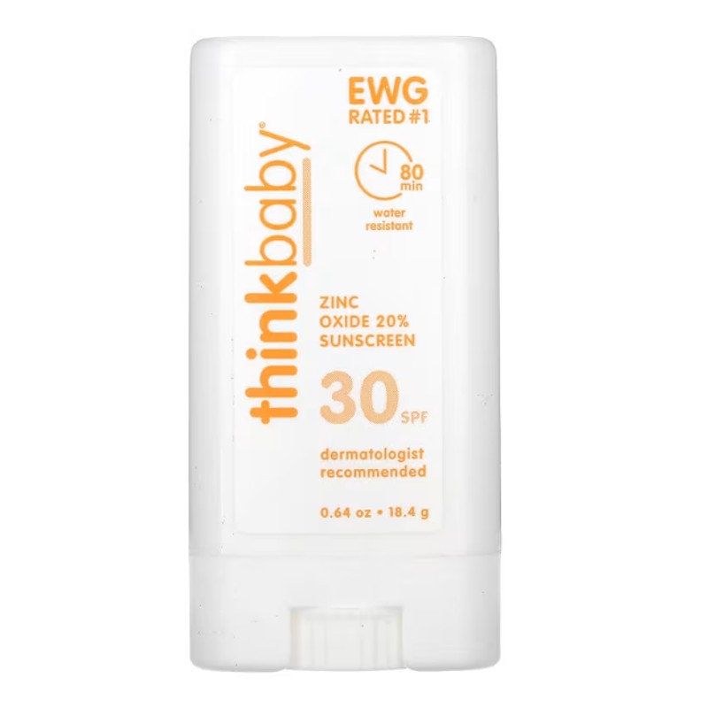 healthkoto-product-THI-SS184 think, Thinkbaby, Zinc Oxide Sunscreen Stick, SPF 30, 0.64 oz (18.4 g) - Image 1