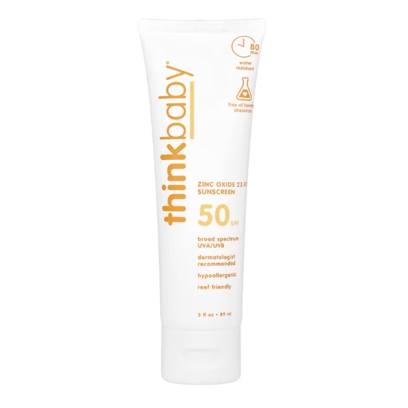 healthkoto-product-THI-ZO089 think, Thinkbaby®, Zinc Oxide Sunscreen, SPF 50, 3 fl oz (89 ml) - Image 1