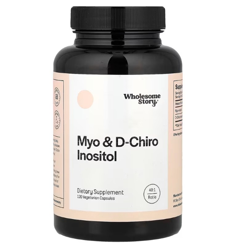 healthkoto-product-WSY-MD120 Wholesome Story, Myo & D-Chiro Inositol, 120 Vegetarian Capsules - Image 1